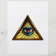 Triangle with eye Eye of Providence Full Color Flyer