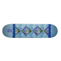 Triangles Mirrored_Skateboard