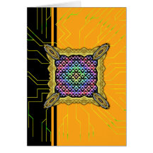 Triangles Rotated Greeting Cards