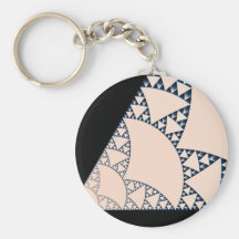 Triangular Fractal Keychain