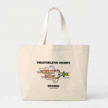 Triathlete Genes Inside (DNA Replication) Tote Bags