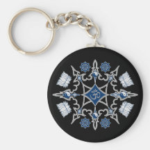 Tribal Buddhist Symbols Key Chains