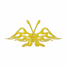 Tribal Flamed Wings Butterfly Polo