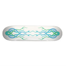 Tribal Flames Custom Skate Board