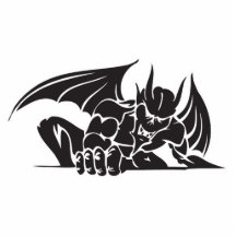 tribal gargoyle design photo sculptures
