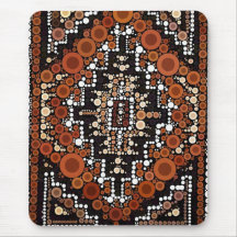 Tribal Native American Earth Tones Mosaic Mousepads