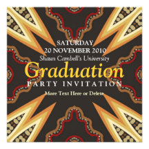 Tribal Power Gathering Graduation Invitation