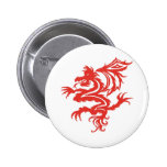 tribal red dragon buttons