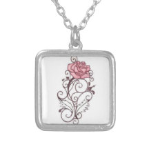 tribal rose necklace