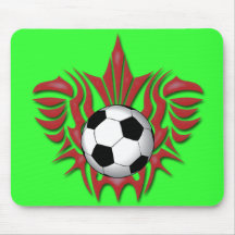 TRIBAL SOCCER BALL DESIGN MOUSEPADS