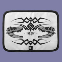 Tribal T-Rex Skulls black planners