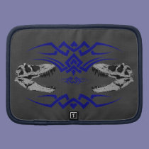 Tribal T-Rex Skulls blue planners