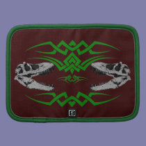 Tribal T-Rex Skulls green planners