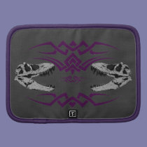 Tribal T-Rex Skulls purple planners