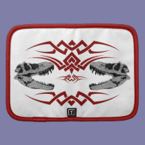 Tribal T-Rex Skulls red planners