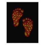 Tribal Toes Baby Shower Invitation