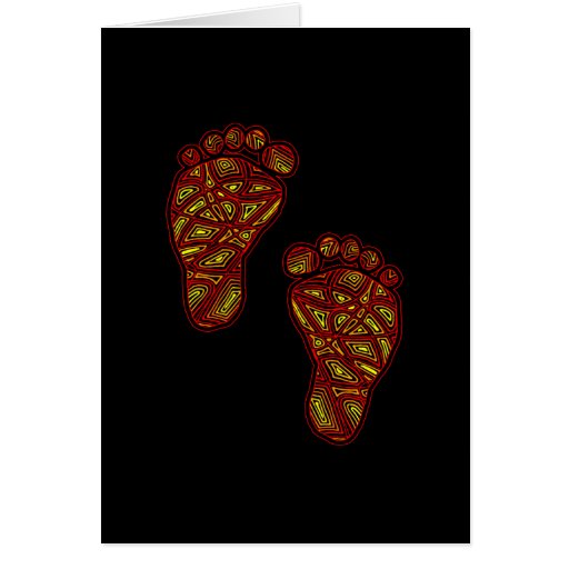 Tribal Toes Card