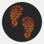 Tribal Toes Stickers
