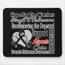 Tribute Hope Collage - Melanoma Mousemats