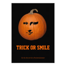 Trick or Smile Personalised Announcement