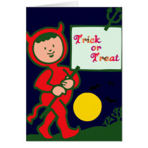 Trick or Treat Grußkarte