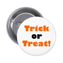 Trick or treat halloween Button