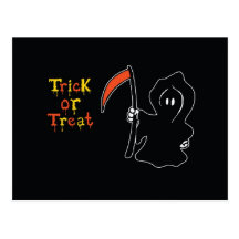 Trick or Treat Halloween Postcard