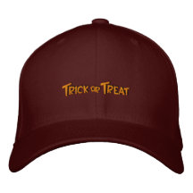 TRICK OR TREAT MEN'S CAP - EMBROIDERED EMBROIDERED BASEBALL CAPS