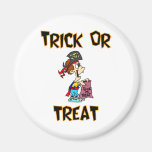 Trick Or Treat (Pirate Costume) Fridge Magnet
