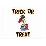Trick Or Treat (Pirate Costume) Postcard