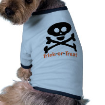 Trick-or-Treat Skull Crossones Pet Clothing
