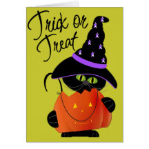 Trick r Treat Halloween Greeting Card