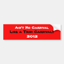 Trini Carnival Bumper Sticker