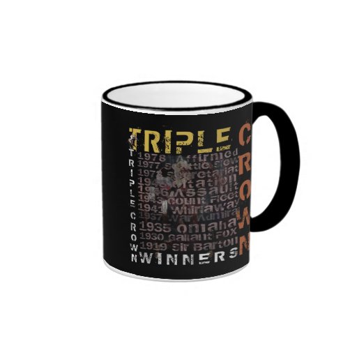 Triple Crown Winners Horse Racing Coffee Mugs