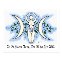 Triple Goddess Post Card