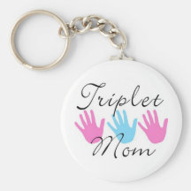 triplet mum key chain