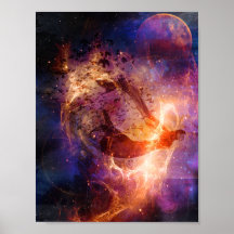 Trippy Birds Print