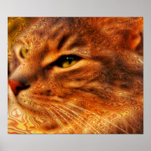 Trippy Kitty Posters