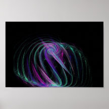 Trippy love fractal poster