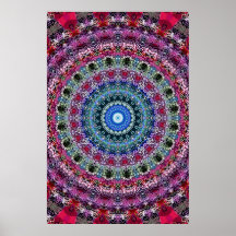 Trippy Poster: Psychedelic Radial Artwork