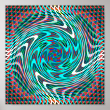 Trippy Swirl Tunnel Print