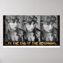 Triptych 1 Red Lips Poster