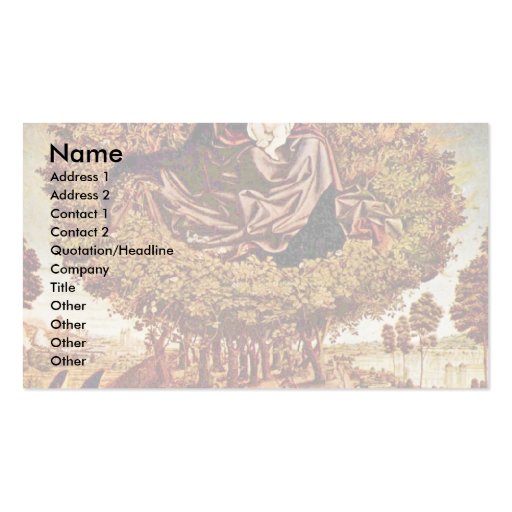 Triptych Of A Burning Bush Middle Panel By Froment Business Card