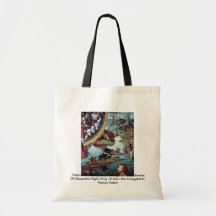 Triptych Of The Mystical Marriage Of St. Catherine Tote Bags