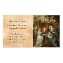 Triptych  Sv . Idelfonso Peter Paul Rubens oil Business Cards