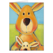 Trish Biddle Safari Kangaroo Card