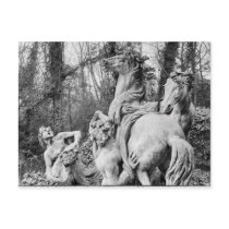 Tritons grooming two horses of the sun post card