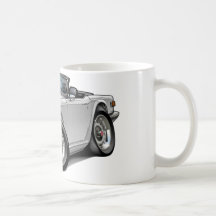Triumph TR6 White Car Coffee Mugs