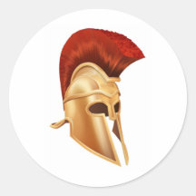 Trojan Helmet Sticker