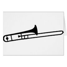 trombone greeting cards